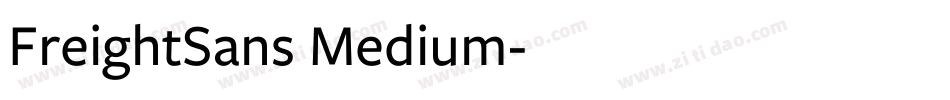 FreightSans Medium字体转换